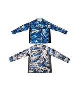 2 Huk Men’s Performance Fishing Shirt Blue Mossy Oak Elements Hydro Long... - €25,44 EUR