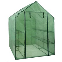 8 Shelves Walk-In Greenhouse Garden Yard Plants Flowers Insulation Large... - £77.08 GBP