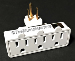 Swivel 3 Outlet Triple AC Wall Plug Power Tap Splitter 3-Way Electric Ad... - $8.07