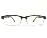Capri Eyeglasses Frames US60 BLACK Clear Polished Rectangular 52-18-140 - $46.53