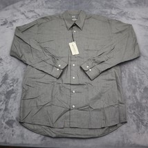 Jack Lipson Shirt Mens 15.5 Regular Gray Shirtmaker Cotton Dress Casual New - £23.19 GBP