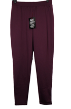 Roaman&#39;s Plum Fleece Lined Leggings Legging Pants Plus Size 14-16 - $19.99