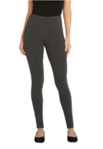 Max &amp; Mia Women&#39;s French Terry Legging Heather Charcoal Women&#39;s Sz L NWT - $276.68 MXN