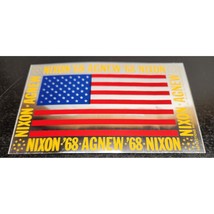 3&quot; x 5&quot; Decal American Flag Richard Nixon &amp; Spiro Agnew 1968 Campaign Item - £10.83 GBP
