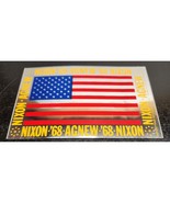 3&quot; x 5&quot; Decal American Flag Richard Nixon &amp; Spiro Agnew 1968 Campaign Item - £10.35 GBP