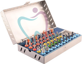 Dental Implant Box 50 Pcs Bone Expander Conical Saw Trephine Drills Punch Kit - £199.83 GBP