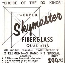 1975 Cubex Skymaster Fiberglass Quad Kit Advertisement Electronics C82QST - $371.04 MXN