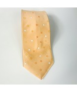 Brioni Hand Made Peach Polka Dot Silk Tie Necktie - £78.44 GBP