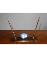 Howard Miller Desk Digital Clock &amp; Metal Ballpoint Pen Set Tested Works ... - $301.90 MXN