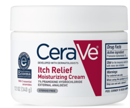 CeraVe itch Relief Moisturizing Cream with Pramoxine Hydrochloride for Dry Skin  - £40.40 GBP