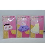 NIP Set of 3 Friends Forever Doll Clothes Dresses Purple Pink Yellow - £9.35 GBP