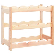 Wine Rack for 12 Bottles Pinewood - £12.32 GBP