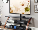Whalen Brown Cherry 3-in-1 Flat Panel TV Stand Media Console Center Moun... - $144.07