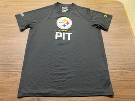 Pittsburgh Steelers Men’s Black NFL Football T-Shirt - Under Armour - Small - $14.99