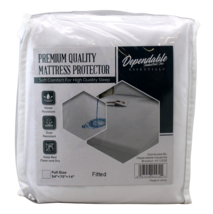 Full Size Fitted Mattress Cover Soft Comfort 54&quot; x 75&quot; x 14 Water Dust R... - £14.70 GBP