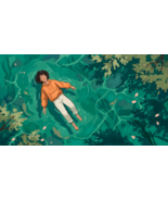 Digital Wall Art - Title: Drifting Between Quiet Currents - $4.49