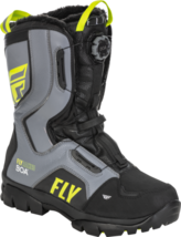 Fly Racing Mens Snow Marker BOA Boots Black/Grey/Hi Viz 14 - £191.56 GBP