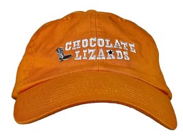 Chocolate Lizards Film Strapback Hat Orange Twill Cap w/ Cowboy Boots Movie NEW - £17.76 GBP
