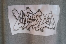 Hustle Graffiti T-Shirt Grey - $26.24