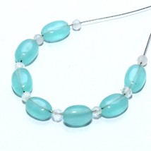 Onyx Oval Crystal Quartz Beads Briolette Natural Loose Gemstone Making J... - $3.19