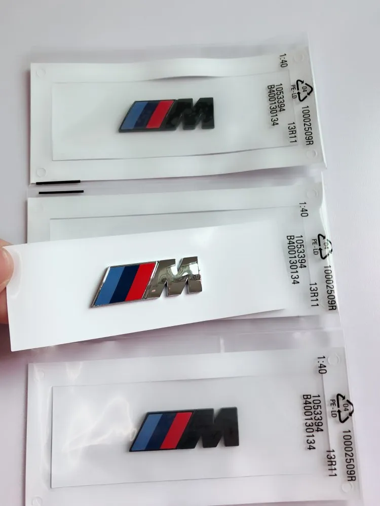 BMW Side LOGO M LOGO Fender Emblem Badge 1 3 5 7 Series X1 X3 X5 X6m M S... - £16.45 GBP