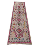Elegant 2x8 Turkish Ivory Wool Runner Rug - $7,048.87 MXN