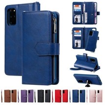 Magnetic Leather Wallet Flip back Case Samsung Galaxy S24 S23 S22 S21 S20 S10 S9 - £69.45 GBP