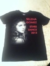 Selena Gomez shirt concert tour Gilden Size small black t-shirt graphics Mens - £11.73 GBP