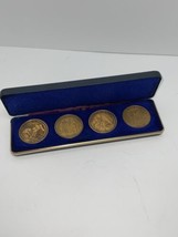 Set of Bronze Coins Medals Bicentennial 1776-1976 World Book Set - £15.14 GBP