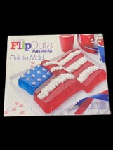 Gelatin Mold Make Food Fun Flag Flip Outs Fourth Of July Patriotic USA C... - £13.77 GBP