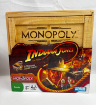 Monopoly Indiana Jones Wooden Crate Edition Hasbro 2008 New/Sealed Parke... - $29.99