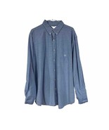 Chaps Classic Oxford Button Down Long Sleeve Shirt Mens XL Blue NWT - $18.71