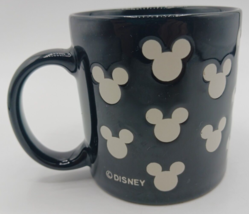 Disney Mickey Mouse Coffee Mug Cup with Black and White Silhouette - £9.27 GBP