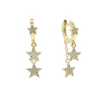 Fashion Classic Geometric Europe Style Earrings dangle Star Earrings Female Kore - £16.10 GBP