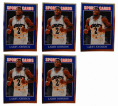 (5) 1992 Sports Cards #44 Larry Johnson Basketball Card Lot Charlotte Hornets - £7.50 GBP