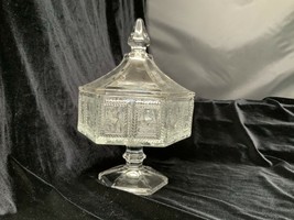 Vintage Imperial Glass Crystal Lid Compote Candy Box - $75.00