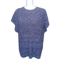 Kensie Womens Knit Sweater Size L Short Sleeve Blue NEW - £18.55 GBP