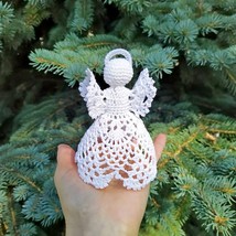 Angels Christmas Tree Ornaments Elegant Christmas Decorations Handmade Gift - $23.65+