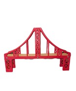 Wood Plastic Railway Train Part Bridge Red Replacement Add-on Thomas Brio - $17.79