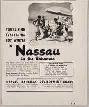 1950 Print Ad Nassau,Bahamas Development Board Air Lines &amp; Cruise Ships - £10.77 GBP