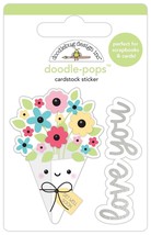 Doodlebug Doodle-Pops 3D Sticker-Love You Bunches (Pack of 6) - $853.76 MXN