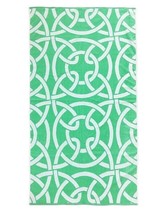 Hotel Collection Resort Ribbon Cotton 40&quot; X 70&quot; Beach Towel-Jade  T4103659 - £27.65 GBP