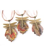 Choice of Pendant Marbled Pattern Polymer Clay Necklace casual Fashion J... - £23.62 GBP