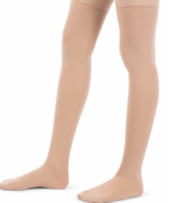 Jomi Compression Surgical Opaque Thigh High Socks 30-40 mmHg Beige Large... - $298.06 MXN