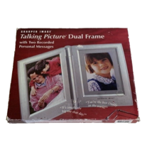 SHARPER IMAGE, TALKING PICTURE DUAL FRAME, TWO RECORDED PERSONAL MESSAGE... - £9.72 GBP