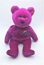 TY Beanie Babies 1999 Millenium Bear 8&quot; Plush No Heart Tag - £6.41 GBP