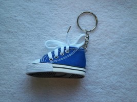 Mini Blue High Top Sneaker Keychain Keyring - £10.88 GBP