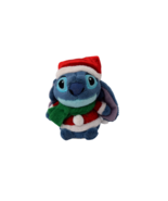 Disney Store Lilo &amp; Stitch Santa Stitch Wind Up Plush 3.5&quot; Christmas Toy - £9.51 GBP