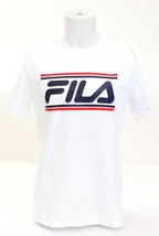 Fila White Signature Short Sleeve Crew Neck Tee T-Shirt Men&#39;s NWT - £27.81 GBP