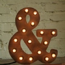 NEW Vintage Lights LED Marquee Style Ampersand Metal Table Lamp Wall Hanging - £23.18 GBP